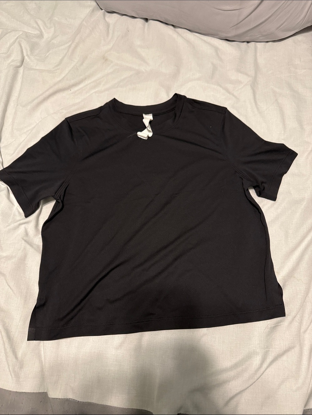lululemon athletica Black Short Sleeve Crewneck Tee